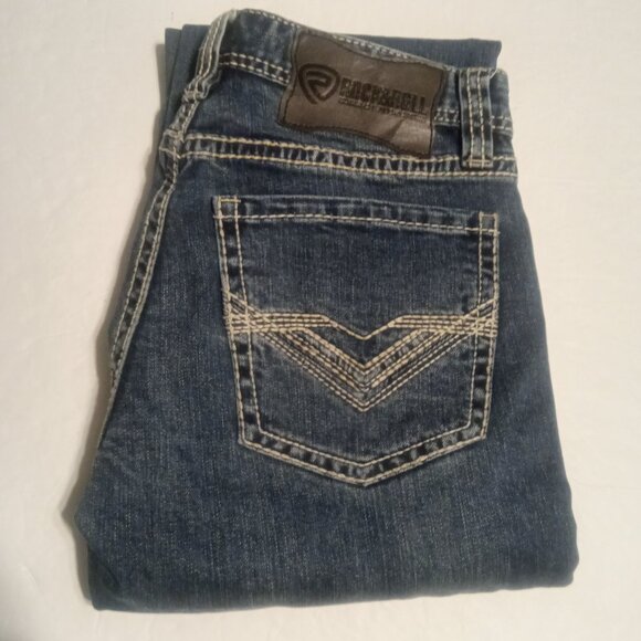 Rock & Roll Denim Men's Revolver Slim Straight Western Jeans M1R3586 - Picture 1 of 9